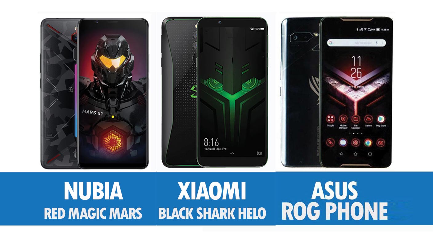 Perbandingan Nubia Red Magic Mars, Xiaomi Black Shark Helo Dan ASUS ROG Phone