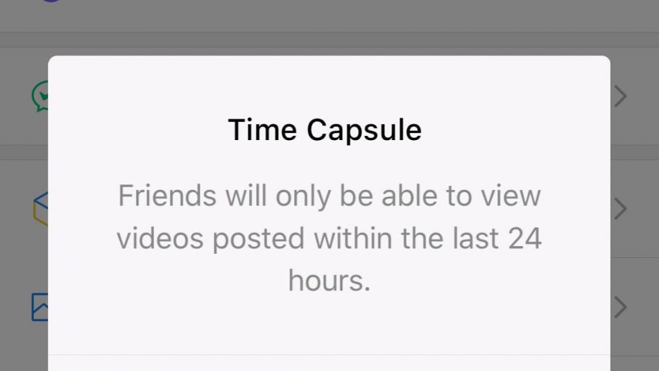 WeChat Time Capsule