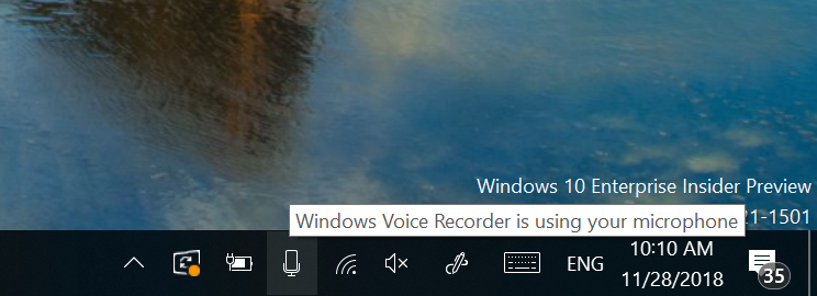 Windows 10 Microfon
