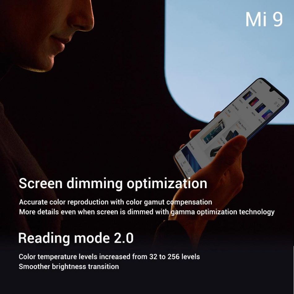 Xiaomi Mi 9 Skrin