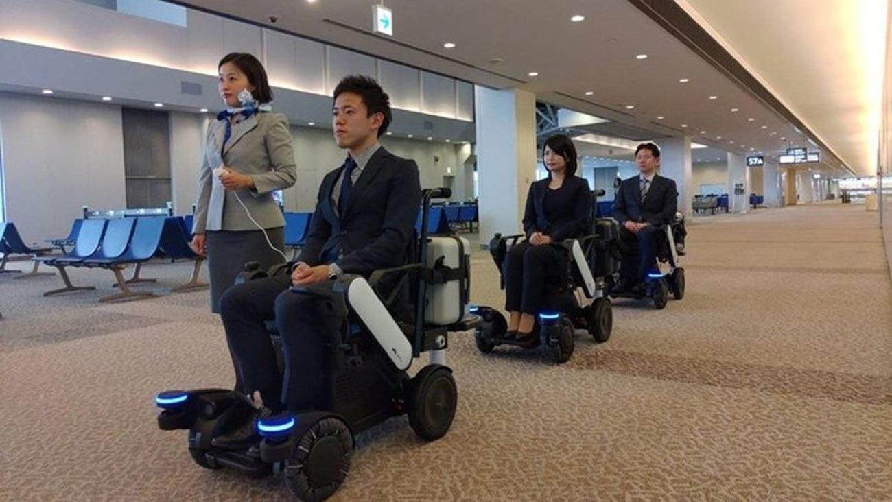 Ujian Kerusi Roda Swapandu Dilakukan Di Lapangan Terbang Narita