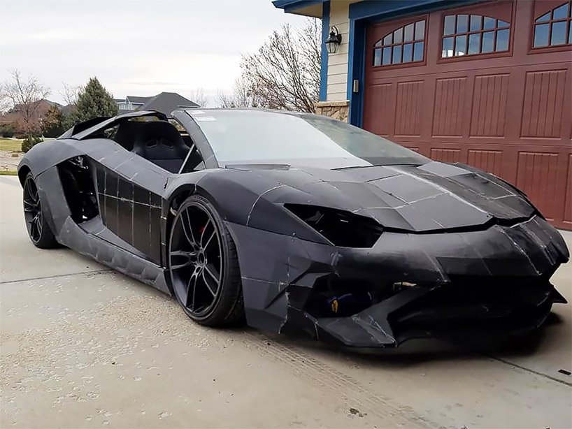 Seorang Bapa Membina Kereta Lamborghini Untuk Anaknya Daripada Bahan Pencetakan 3D