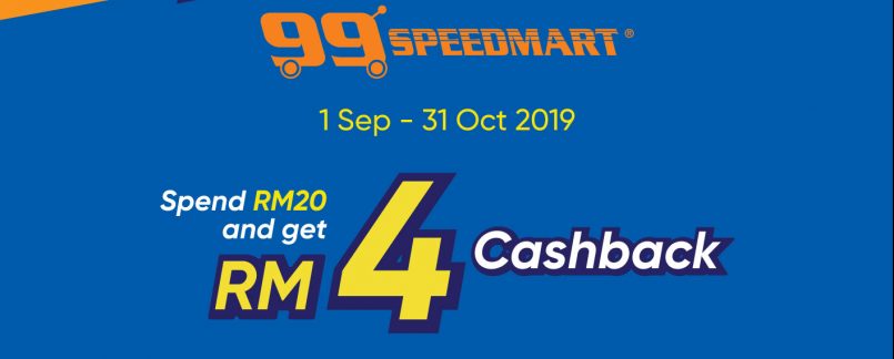 Dapatkan Pulangan Tunai Sebanyak RM4 Bagi Pembelian Di 99 Speedmart Menggunakan Touch ‘n Go
