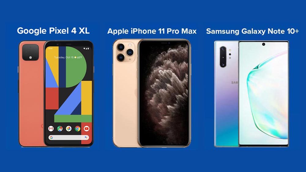 Perbandingan Google Pixel 4 XL, Apple iPhone 11 Pro Max Dan Samsung Galaxy Note 10+