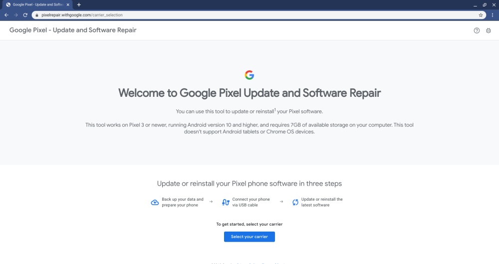 Google Hadir Dengan Pixel Repair Tool – Kemaskini Pixel 3 Ke Atas Melalui Pelayar Web