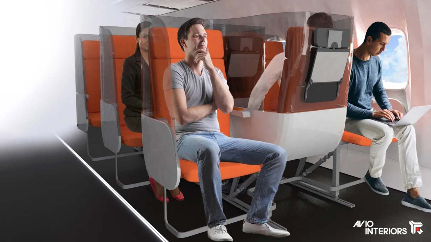 Janus Seat – Kerusi Pesawat Penumpang Untuk Pembatasan Sosial Pasca Covid-19