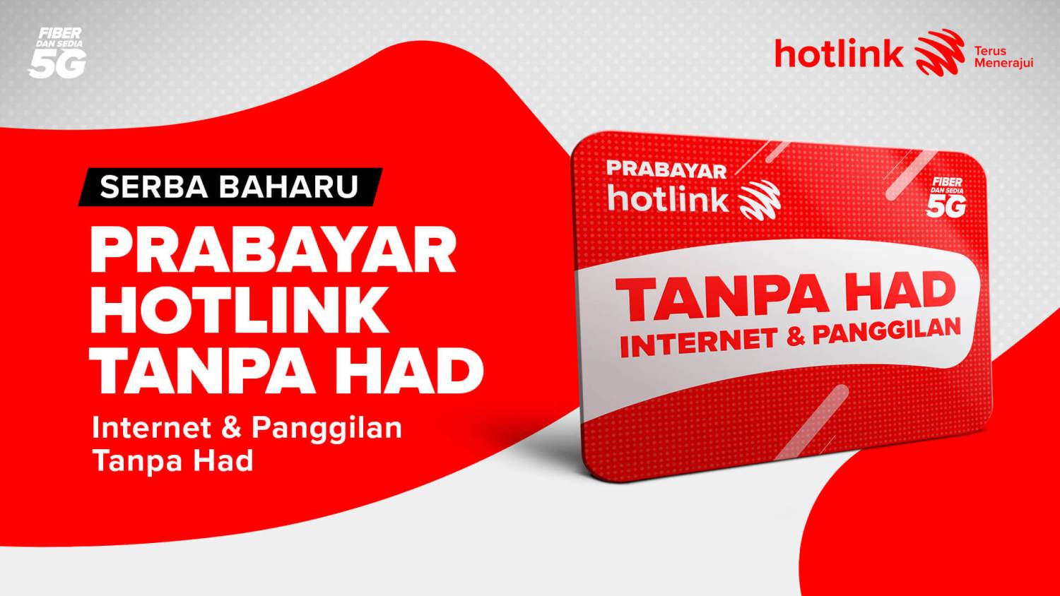 Pelan Hotlink Prepaid Unlimited Hadir Dengan Had FUP 50GB Data Untuk Pas Bulanan, 5GB Untuk Pas Harian