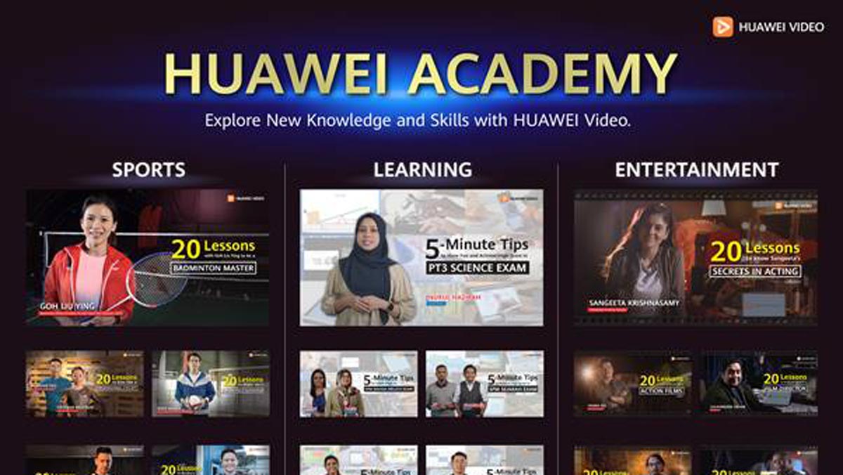 Huawei Academy Dilancarkan – Akses 300 Video Tutorial Pelbagai Topik Dari Peranti Huawei