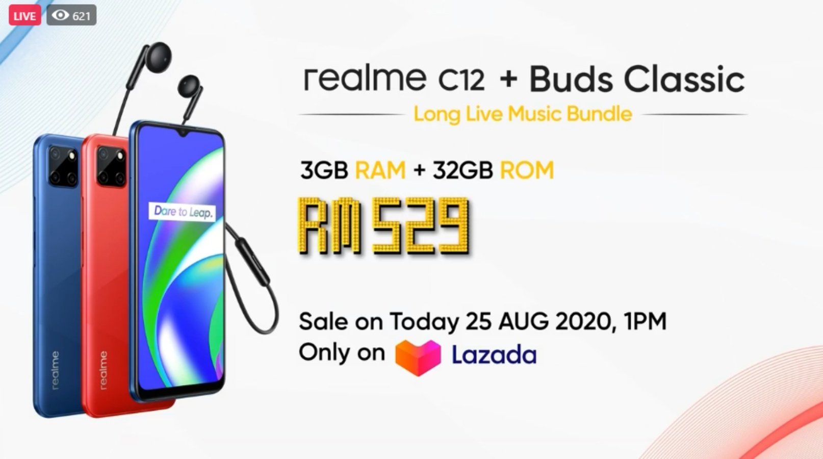 Realme C12 Berharga RM529 Di Malaysia – Hadir Bersama Realme Buds Classic