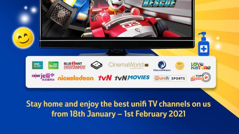 Unifi TV Menawarkan Akses Ke Beberapa Saluran Percuma Sehingga 1 Februari Kerana PKP
