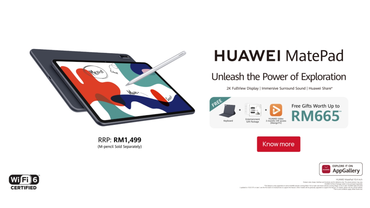 Huawei MatePad 10.4 Dengan Cip Kirin 820 Boleh Didapati Di Malaysia Pada Harga RM1499