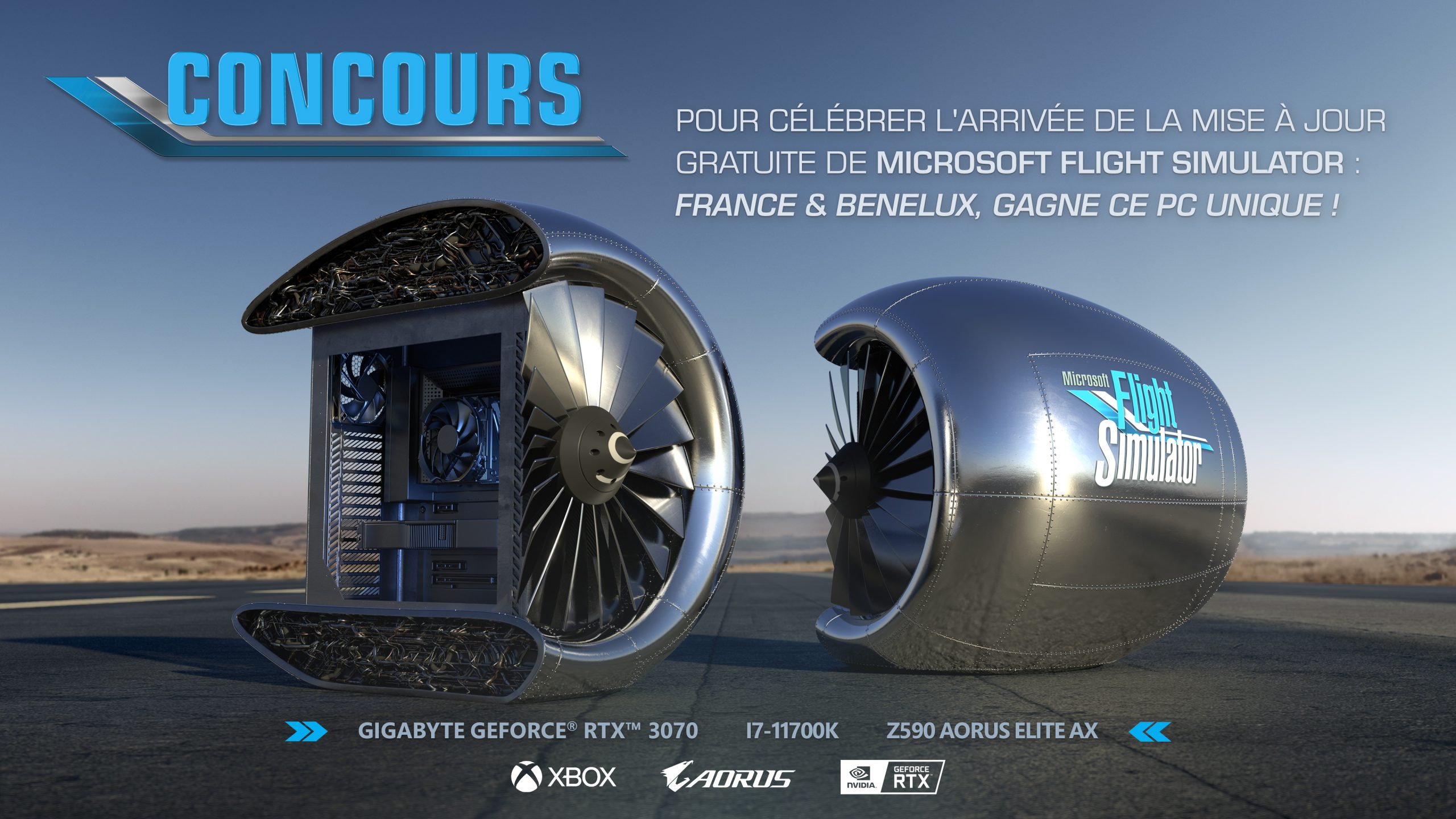 Microsoft Membina Komputer Bertemakan Enjin Kapal Terbang Untuk Meraikan Ketibaan Kandungan Perancis Untuk Microsoft Flight Simulator