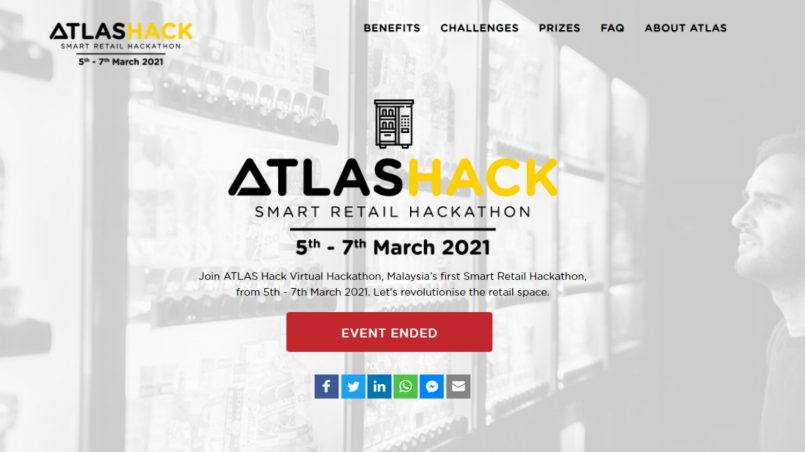 Idea Mesin Gedegang Menjual Ubat  Memenangi RM 10,000 Hackathon Maya ATLAS