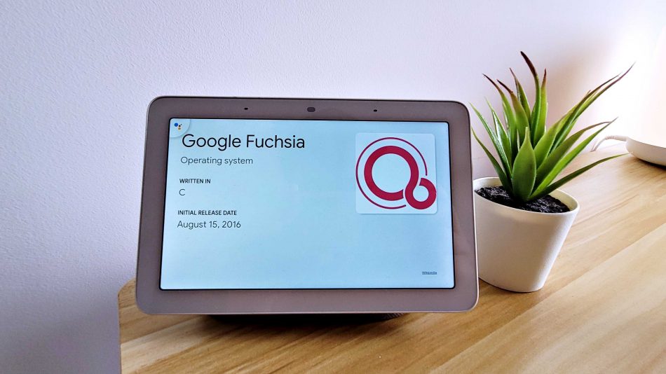 Google Nest Hub 2018 Fuchsia OS