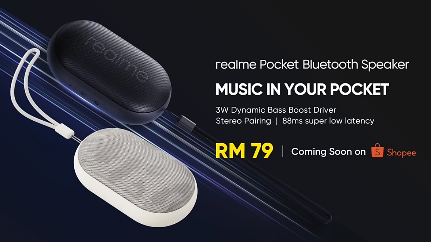 Realme Pocket Bluetooth Speaker Ditawarkan Di Malaysia Pada Harga RM79