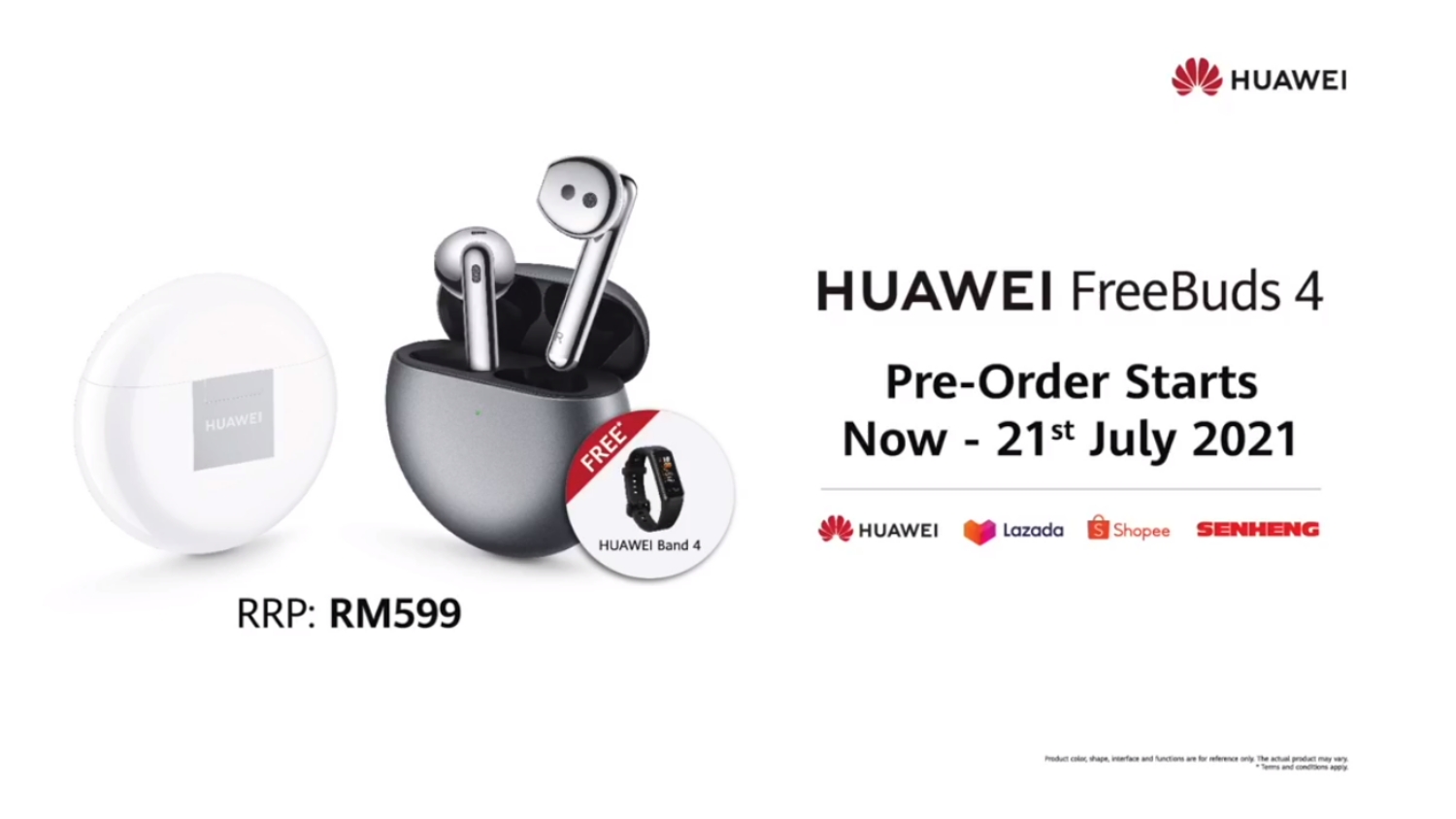 Fon Telinga Huawei FreeBuds 4 Juga Rasmi Di Malaysia – Berharga RM599