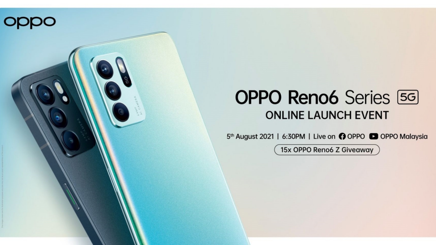 Siri Oppo Reno6 Bakal Dilancarkan Di Malaysia Pada 5 Ogos 2021