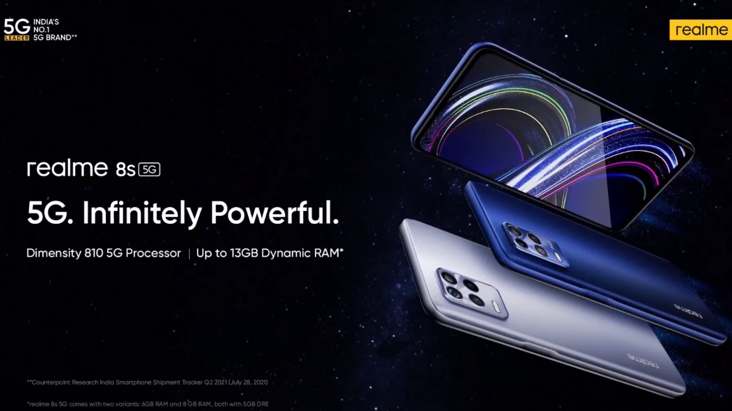Realme 8s 5G Dilancarkan – MediaTek Dimensity 810, Skrin 90Hz Dan Kamera Utama 64MP