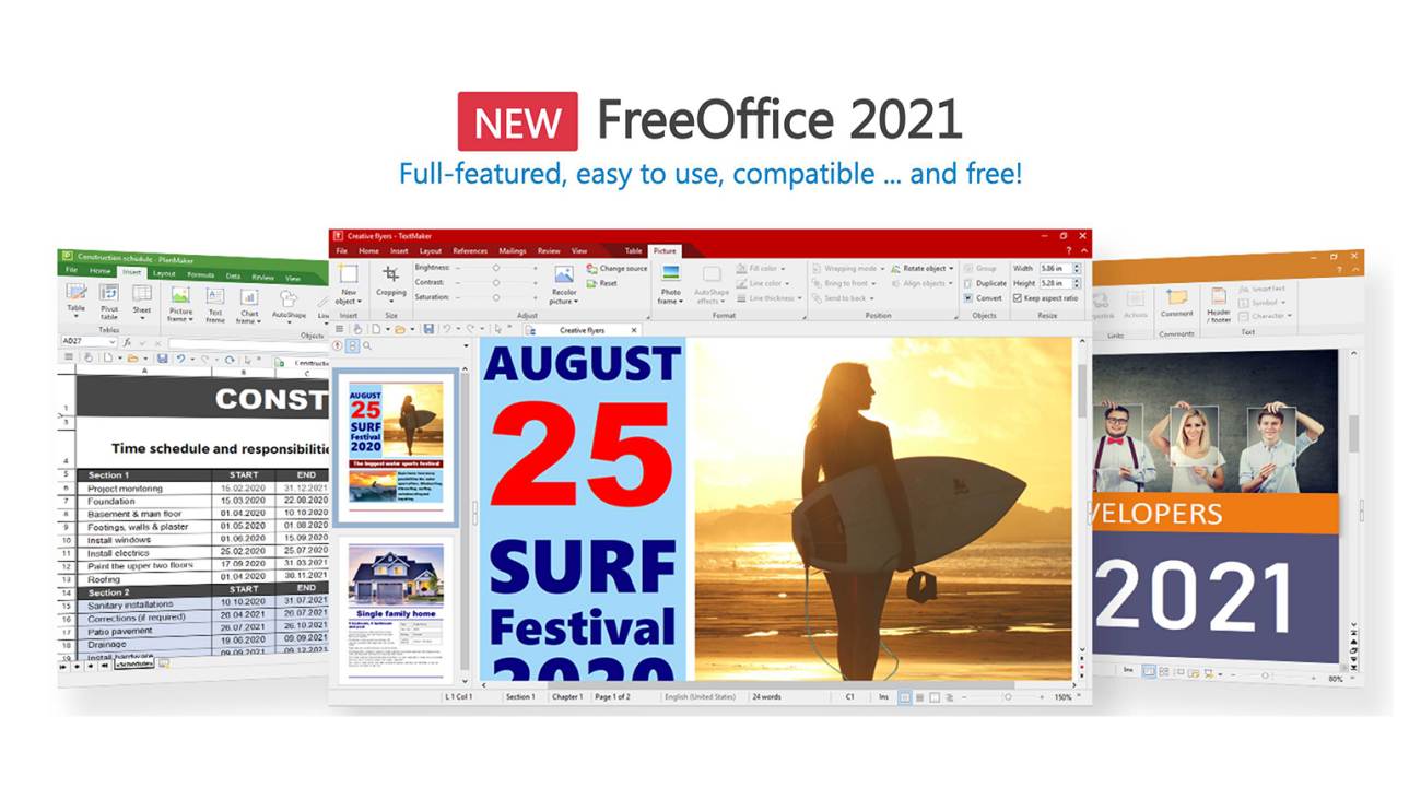 FreeOffice 2021 – Satu Lagi Perisian Pejabat Percuma Untuk Pengguna Windows
