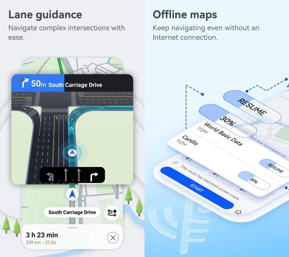 Huawei Petal Maps 2.0 Dilancarkan Dengan Ciri Panduan Lorong Dan Penggunaan Luar Talian