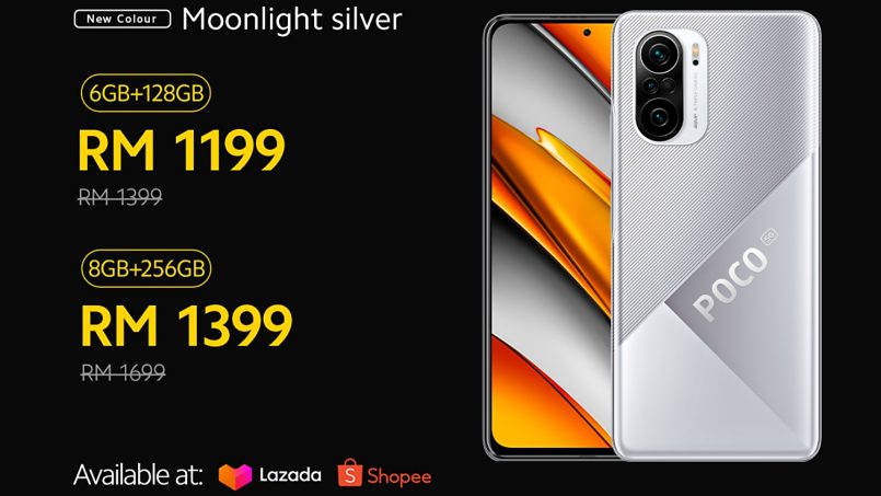 Poco F3 5G Moonlight Silver Kini Di Malaysia – Harga Bermula RM1199