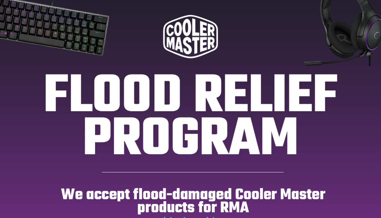 Cooler Master Malaysia Menawarkan Program Mengganti Aksesori Komputer Yang Rosak Akibat Banjir