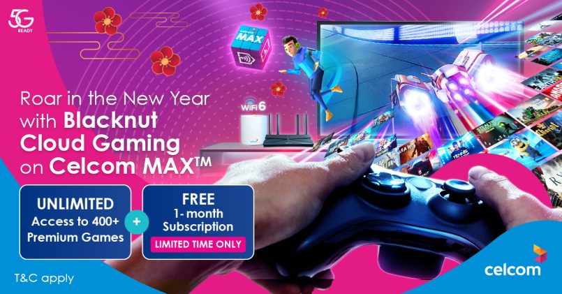 Celcom Perkenal Perkhidmatan Penstriman Permainan Video Di Malaysia – Lebih 400 Permainan, Bermula RM40 Sebulan
