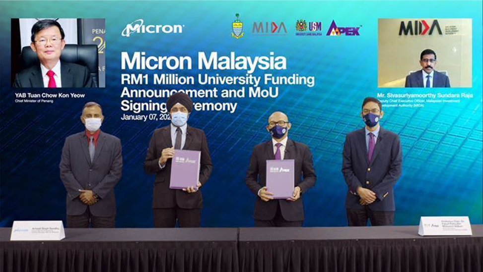 Micron Melaburkan RM1 Juta Ke Sektor Pendidikan Dan Penyelidikan Tempatan – Bermula Dengan Universiti Sains Malaysia