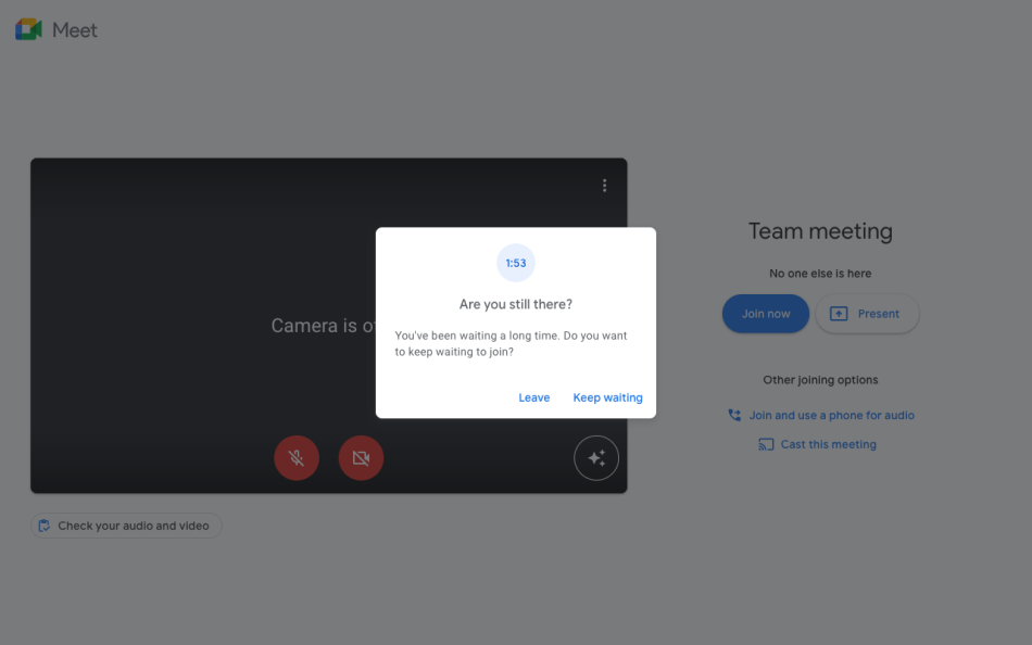 Google Meet Akan Tamatkan Panggilan Secara Automatik, Sekiranya Hanya TInggal Seorang Dalam Panggilan