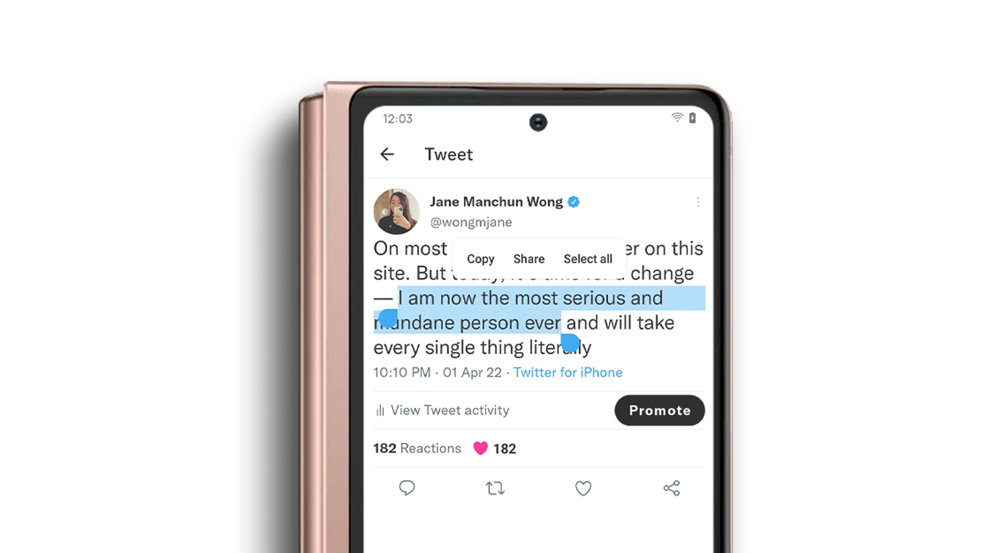 Twitter Untuk Android Mula Menyertakan Ciri Pilih Teks Ciapan Dan Salin Seperti iOS