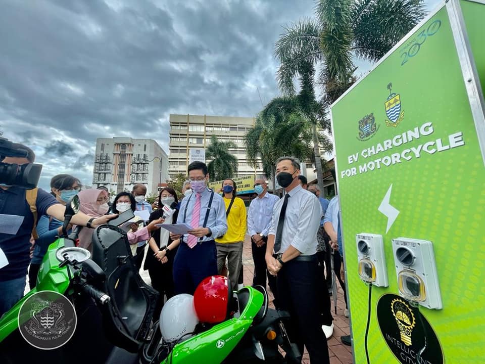 Pulau Pinang Sediakan Stesen Pengecasan Motosikal Elektrik Percuma