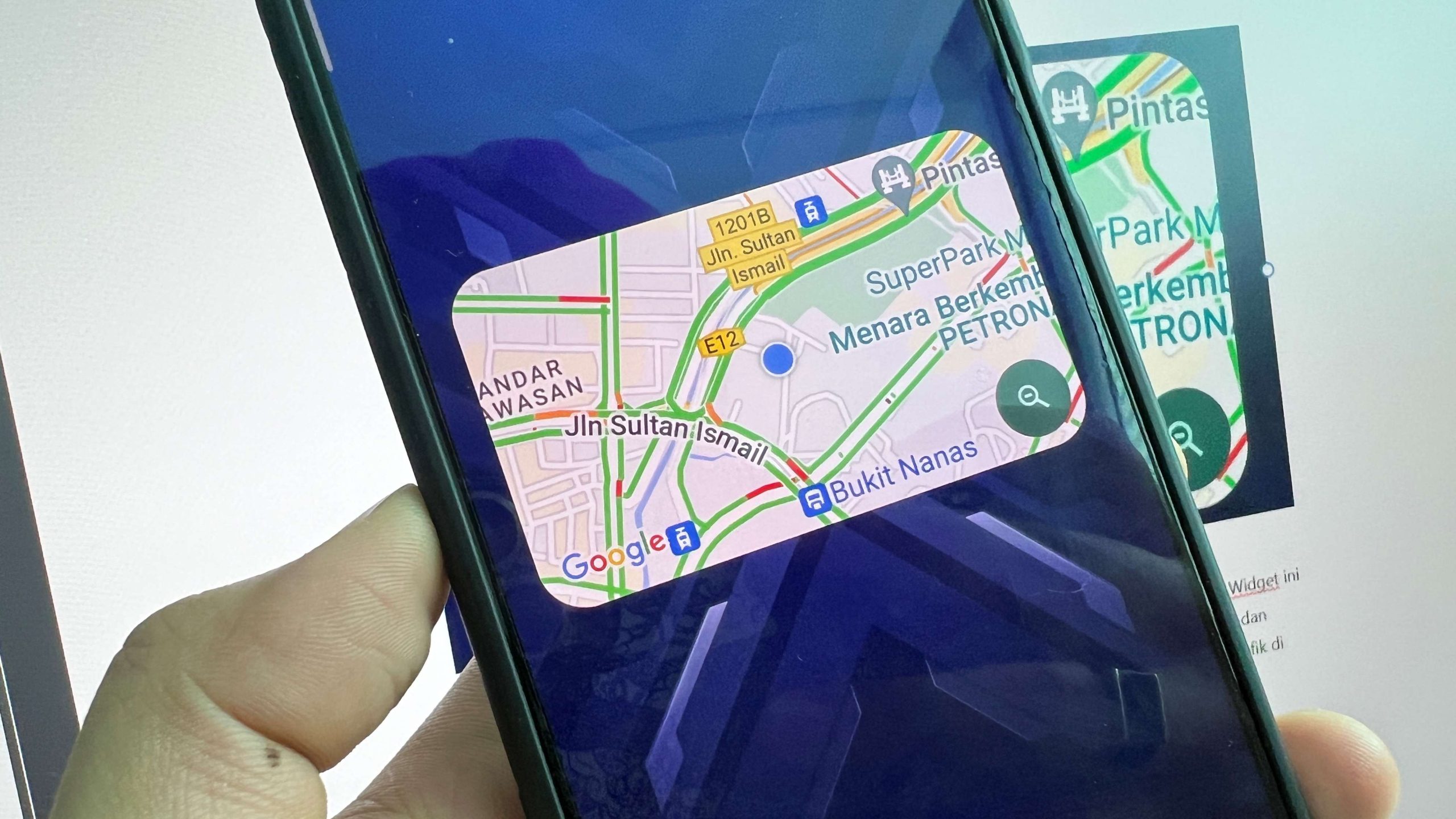 Google Maps Kini Menawarkan Widget Situasi Trafik Berdekatan Untuk Android