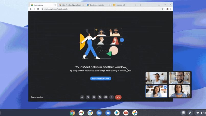 Google Meet Pada Chrome Kini Menyokong Mod Gambar-Dalam-Gambar