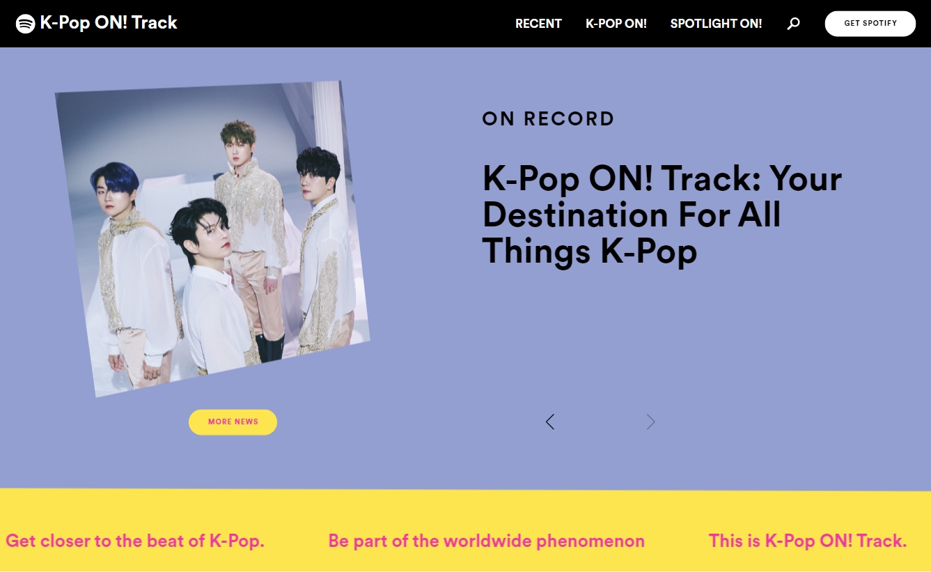 Spotify Melancarkan K-Pop On! Track – Laman Web Khusus Untuk Peminat K-Pop