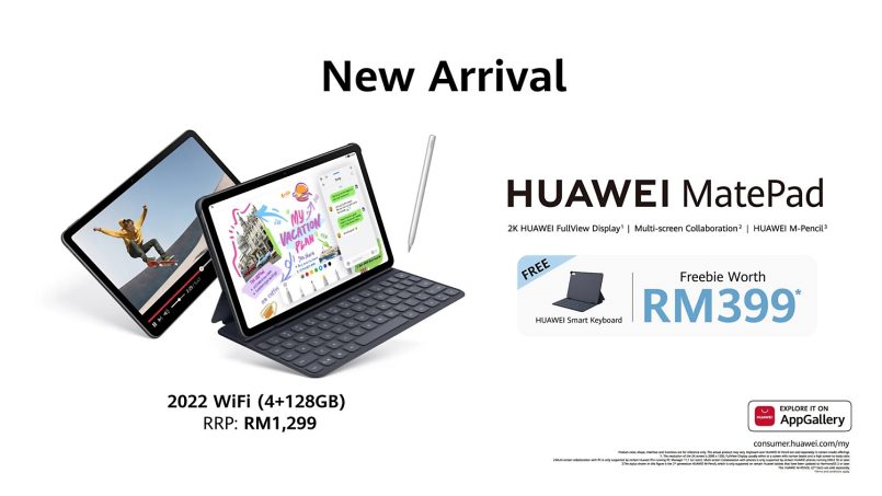 Tablet Huawei MatePad 2022 (WiFi) Kini Di Malaysia – Berharga RM1299