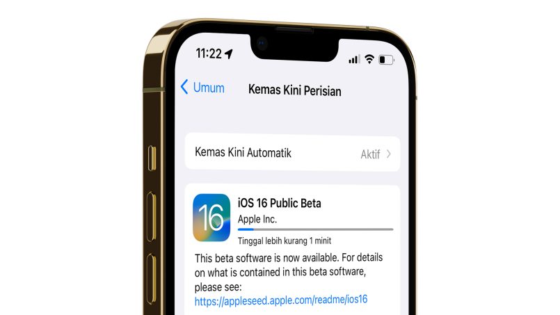 iOS 16 Beta Sedia Dimuat Turun Pengguna Awam
