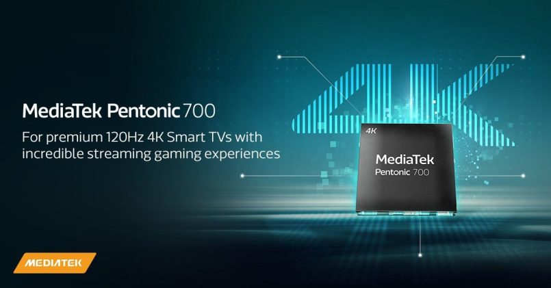 Cip MediaTek Pentonic 700 Dilancarkan Untuk TV Pintar 4K 120FPS