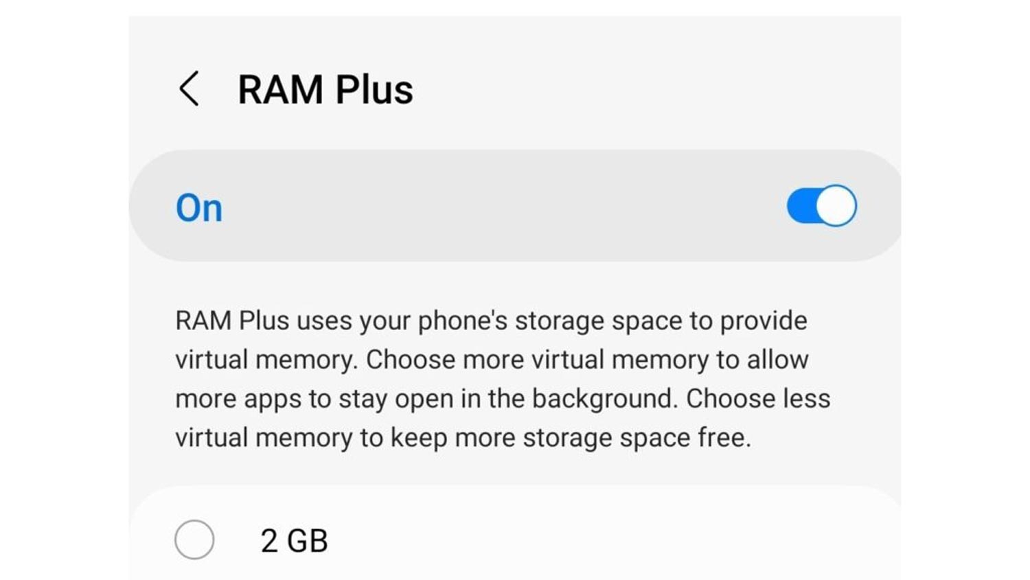 Ciri RAM Plus Boleh Dimatikan Dalam One UI 5.0