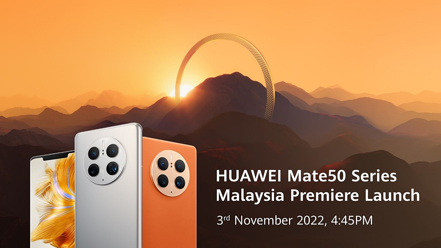 Siri Huawei Mate50 Bakal Ke Pasaran Malaysia Pada 3 November 2022