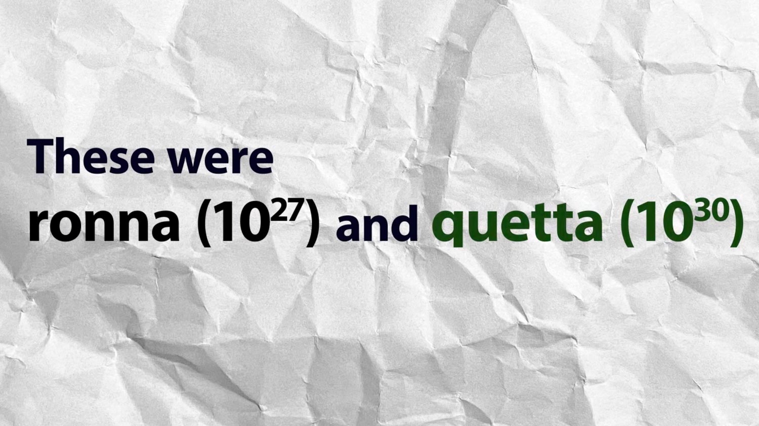 Ronna, Quetta, Ronto dan Quecto Ialah Kata Awalan Baharu Untuk Unit Ukuran SI