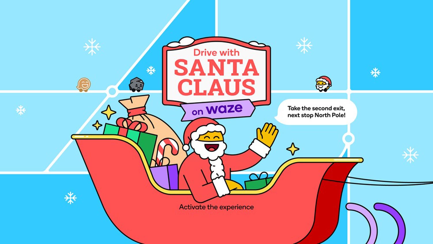 Mod Santa Clause Boleh Digunakan Di Waze Sempena Hari Krismas