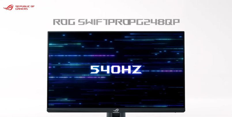 ROG Swift Pro PG248QP Ialah Monitor Gaming Dengan Kadar Segar Semula 540Hz Pertama Dunia