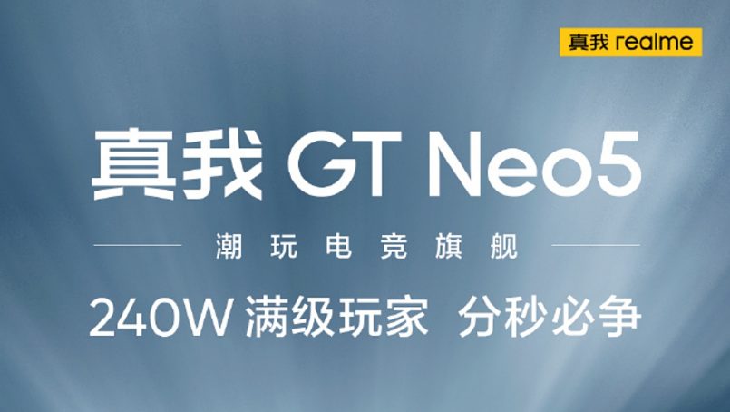 Pelancaran Realme GT Neo5 Dijadualkan Berlangsung Pada 9 Februari
