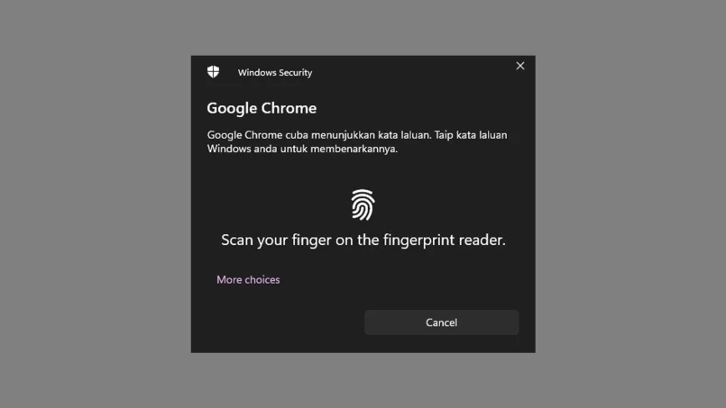 Google Chrome Kini Memerlukan Cap Jari Anda Untuk Mengisi Kata Laluan