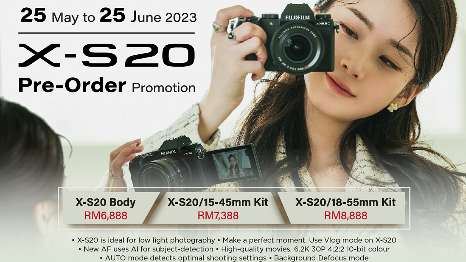 Fujifilm X-S20 Kini Boleh Dipratempah Di Malaysia Dengan Harga Bermula RM6888