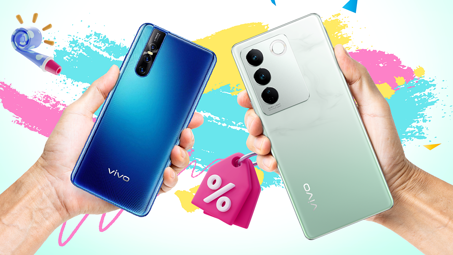 Vivo Memberikan Tambah Nilai Percuma Touch n’ Go RM100 Dengan Pembelian V27