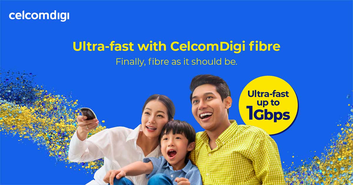 CelcomDigi Kini Menawarkan Pelan Internet Fiber Sehingga 1Gbps Pada Harga RM319 Sebulan