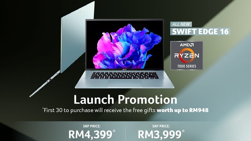 Acer Swift Edge 16 Kini Di Malaysia Dengan Harga Bermula RM3,999