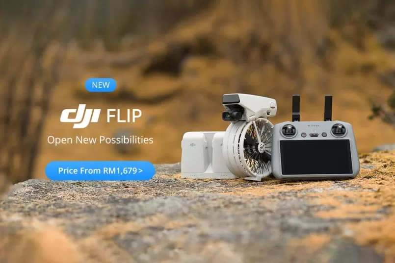 Dron DJI Flip Boleh Dilipat Dengan Mudah Dan Berharga Bermula RM1,679 Di Malaysia