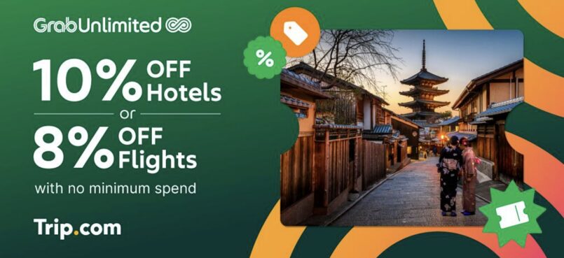 Nikmati Penjimatan Sehingga Diskaun 10% Untuk Percutian Anda Bersama GrabUnlimited Di Trip.com